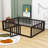 Hajer Wood Platform Bed with Fence and Door-171682155-171682150