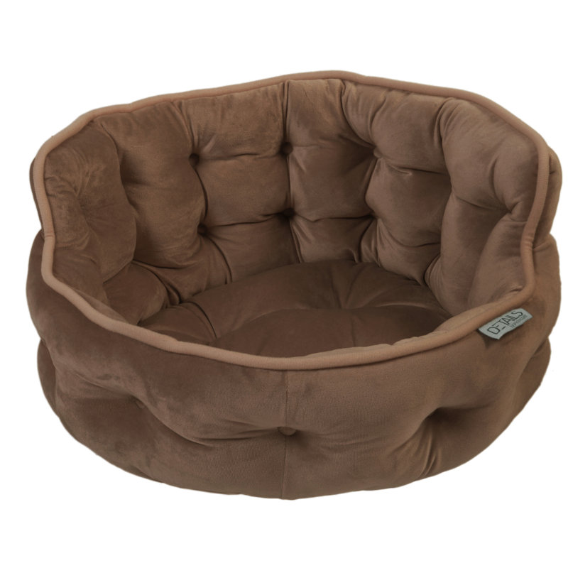 Lit pour tout-petits en velours touffeté Ketchum, Brun
