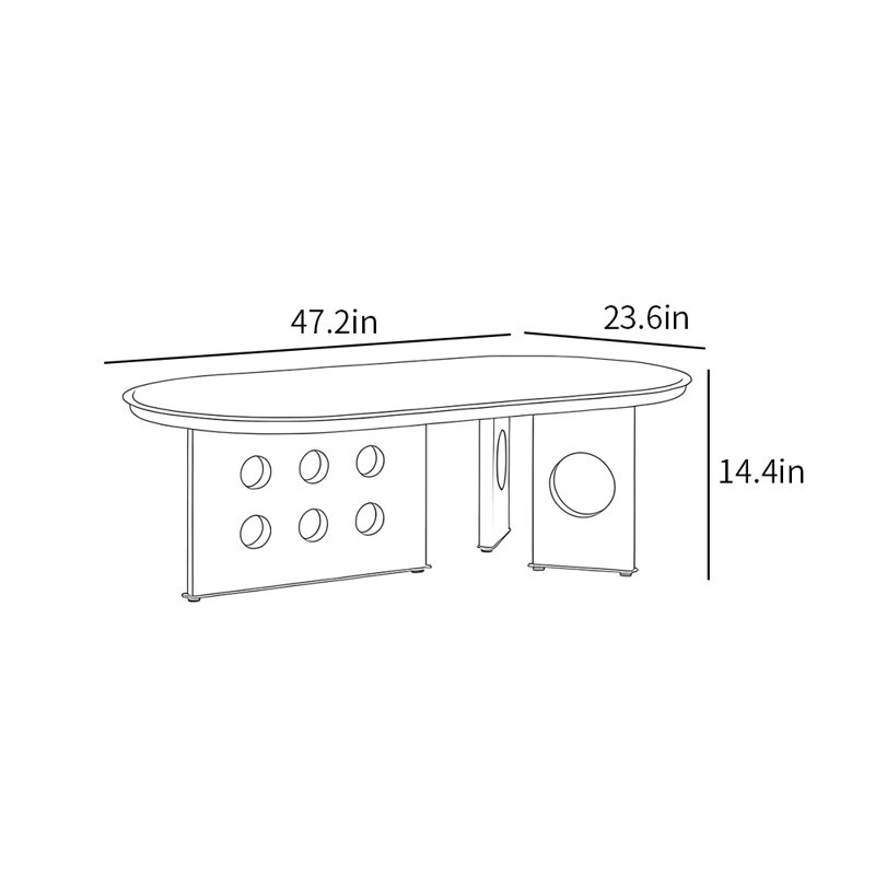 Table basse de style rétro Creative Home