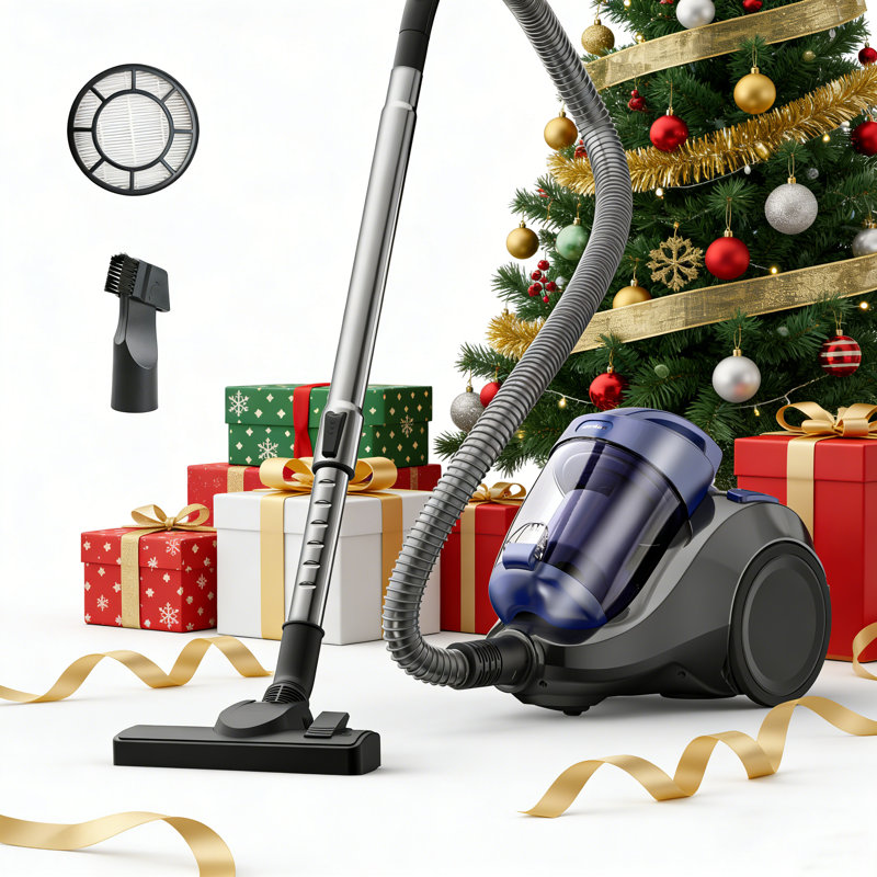 Canister Vacuum Cleaner, 1000w Bagless Vacuum Cleaner, Anti-allergen Hepa Filter, 2.5qt Dust Cup, 2-in-1 Crevice Tool, Low Noise, Corded Vacuum For Hard Floors, Carpets, Pet Hair