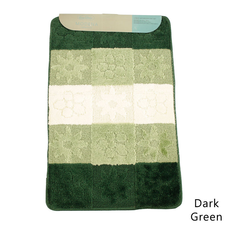 Abibat Bath Rug, Dark Green