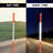 72" Reflective Fibreglass Driveway Markers, Orange High-Visibility Snow Stakes
