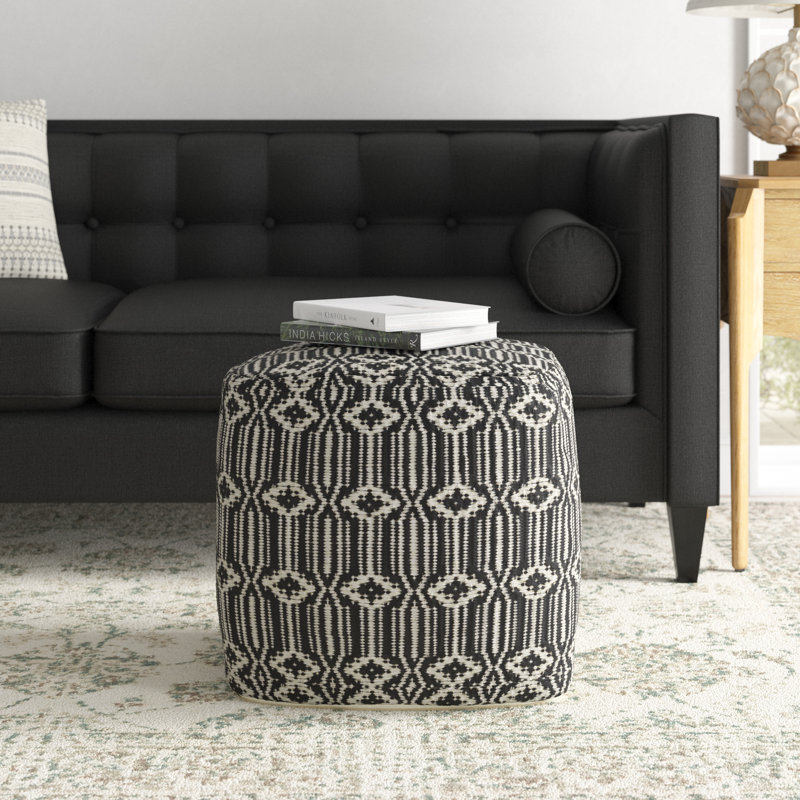 Repose-pieds Insley Cole, Polyester noir