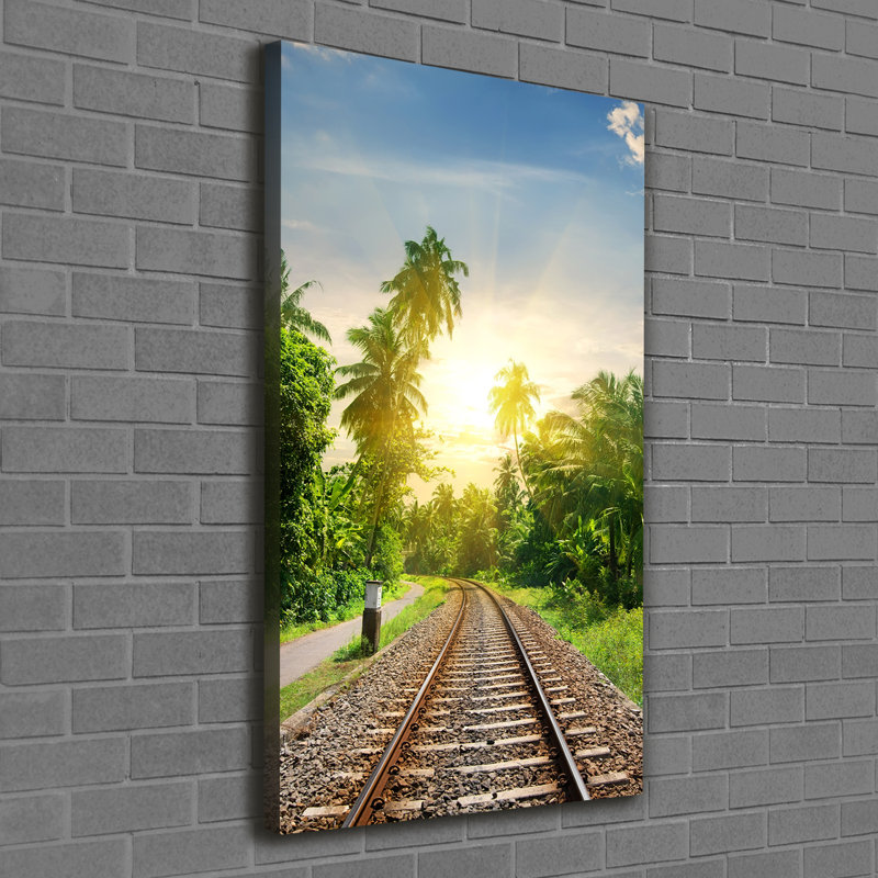 Railroad Tracks - Wrapped Canvas Print