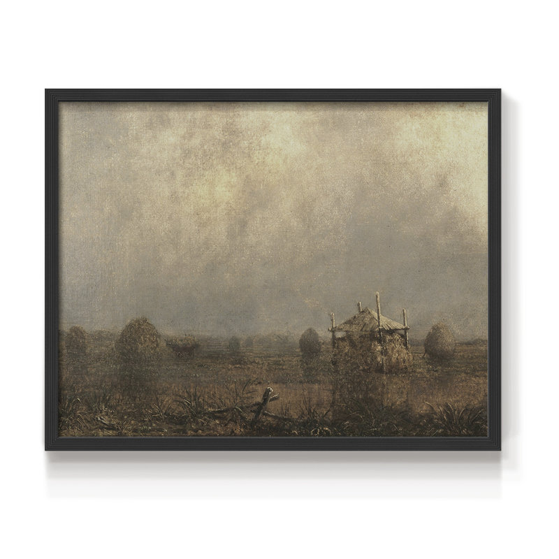 Paysages rétro-CCXLIX - reproduction encadrée, Noir, H 22 po x l 28 po
