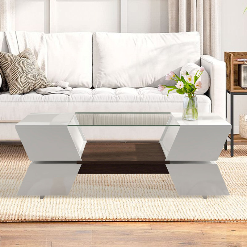 Table basse Jurlean, Blanc