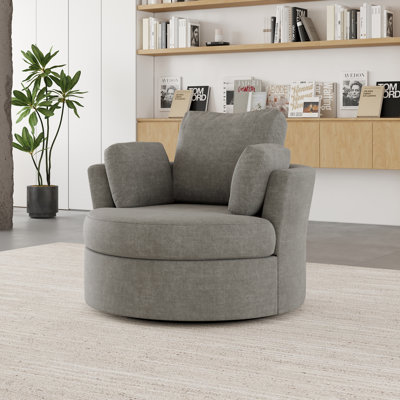 Fauteuil demi-tonneau pivotant l 42,1 po Berey