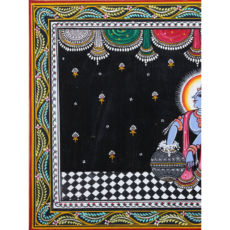 Beurre Krishna | Paata, peinture de l'Orissa