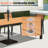 8 - Person 84’’ L Rectangular Aluminum Dining Set with Stacking Chairs-666422879