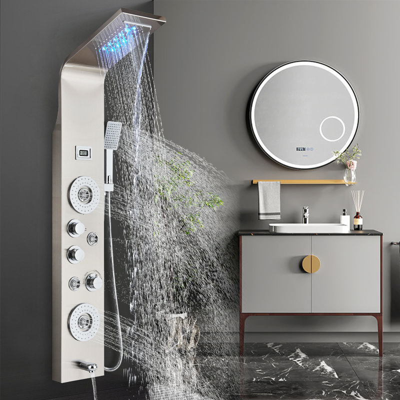 50'' Shower Panel with Fixed Shower Head