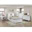Commode blanche avec 6 tiroirs et meubles de chambre à coucher modernes en bois 1pc-727883447