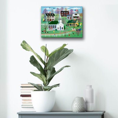 Springtime Egg Hunt' by Susan Henke Fine Art, Acrylic Glass Wall Art