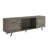 Mid-Century Modern 2-Door 70" TV Stand For 80" Tvs With Glass Shelf-638583759