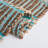 Sekani Natural Fiber Flat Weave Jute/Cotton Striped Rug in Teal/Natural-280144561