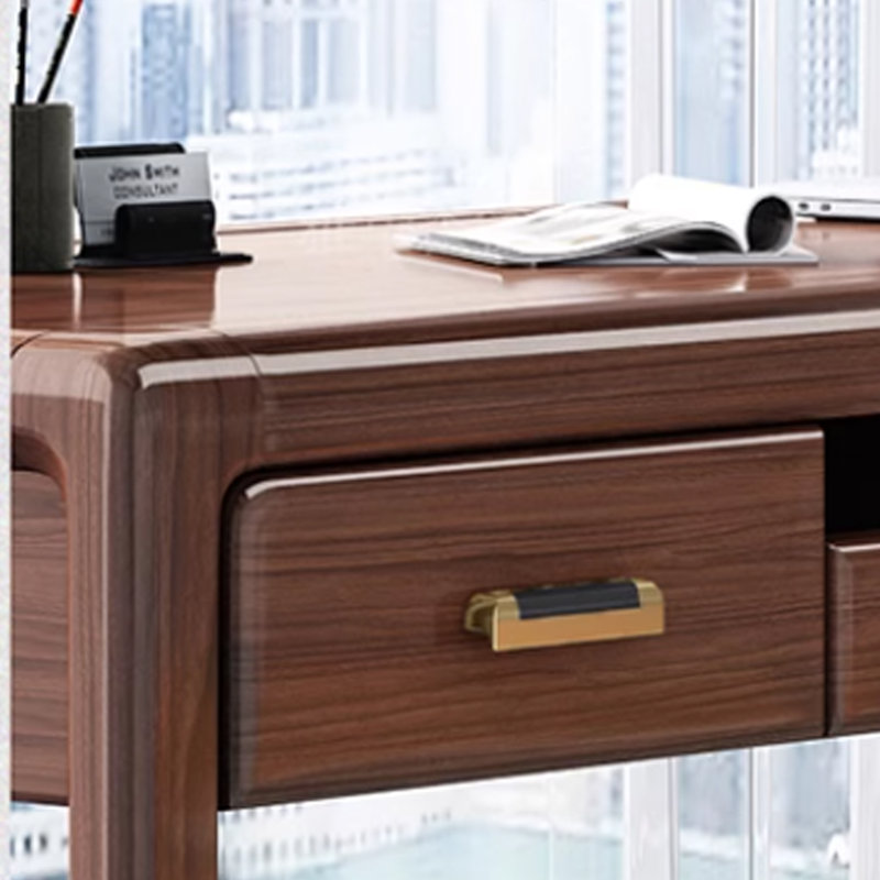 Walnut wood solid wood combination desk