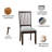 39.6" High Upholstered Cushioned Dining Chairs (Set of 2)