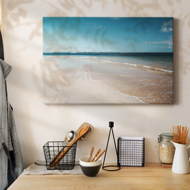 Plage de sucre sur toile tendue, H 24 po x l 36 po