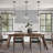 1-Light Textured Glass Dimmable Adjustable Pendant Light