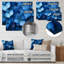 «Blue Ocean Petals», art mural-413434231