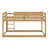 Twin-Size Tiered Floor Bunk Bed Complete With A Ladder For Convenient Climbing-1694211894