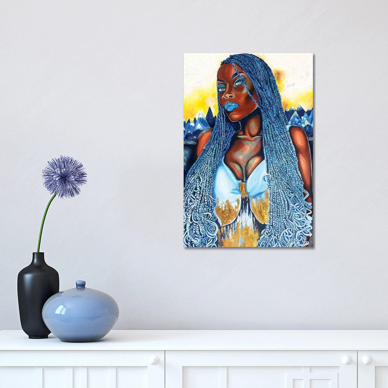 Yemaya - Painting on Canvas, 45.72cm H x 30.48cm W x 1.91cm D, Wrapped Canvas