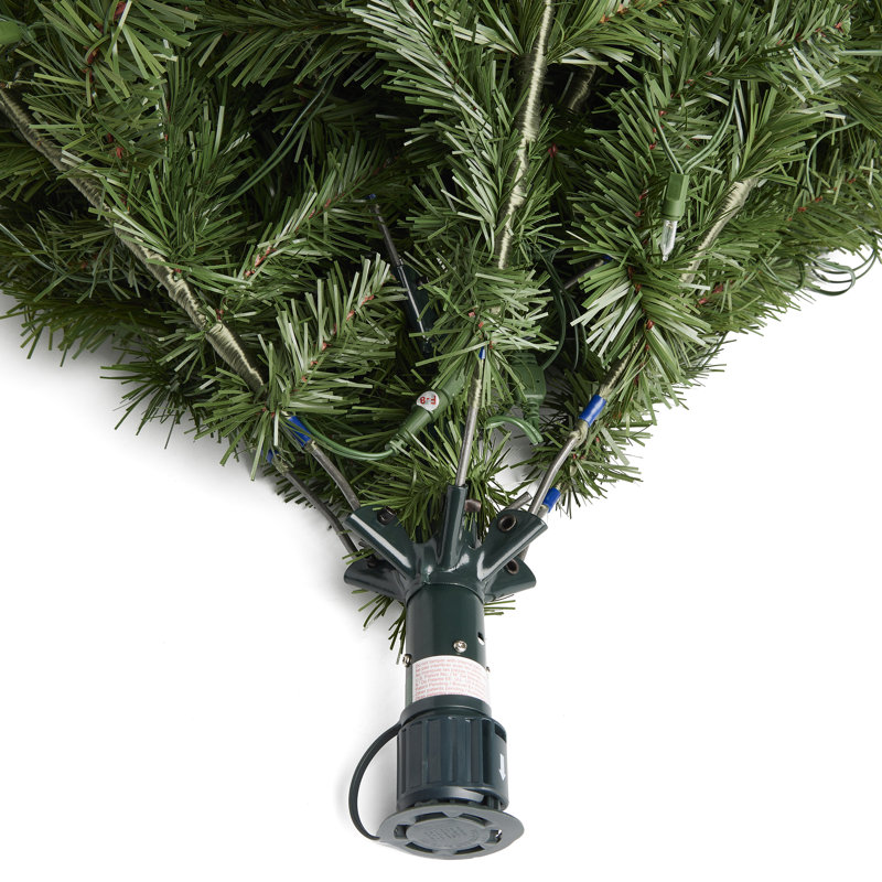 5-Foot Green Artificial Christmas Tree with Color-Changing LED Lights