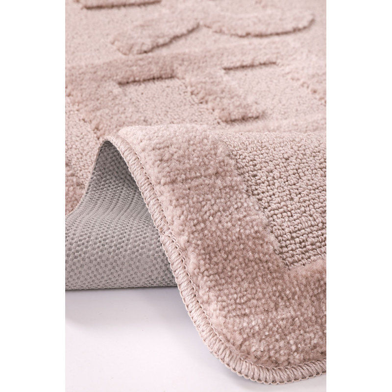 High-Quality Bathmat, Mink Color, 23.6 x 39.4 inches | 100% Polypropylene, Total Thickness: 0.4 inches, Non-Slip Natural Latex Sole | Machine Washable on Delicate Cycle, Soft and Durable for Bathroom Comfort