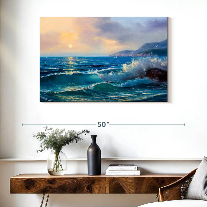 Gillard Morning Seascape, H 26 po x l 39 po