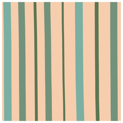 Édredon à rayures verticales vert et beige