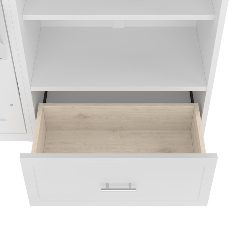 Lit escamotable multifonctionnel en bois peu encombrant, style moderne pour chambre à coucher et chambre d'amis