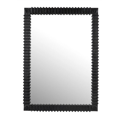 Rift Rectangle Solid Wood Wall Mirror