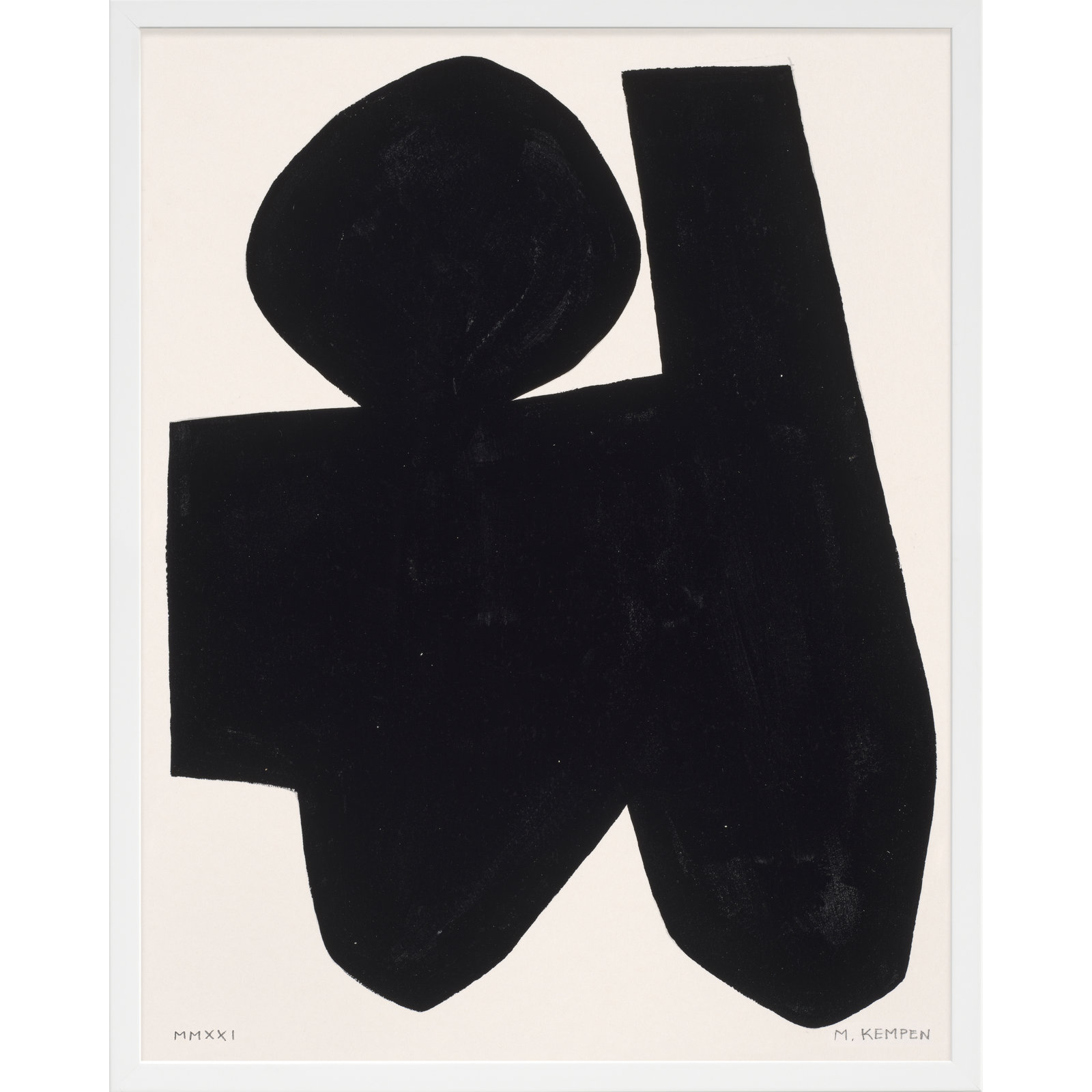 Module On White 4 by Michael Kempen, White, 20" H x 16" W x 1.25" D