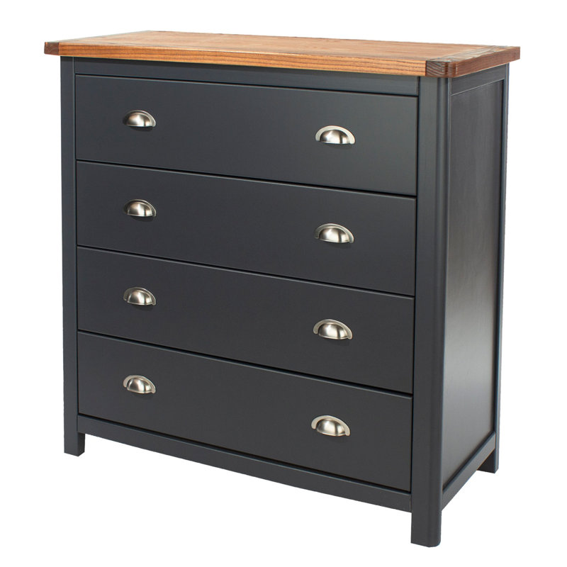Sartor 4 Drawer Wide Chest Of Drawers, Painted Finish