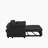 Black Velvet Sleeper Sofa Bed-1176179185