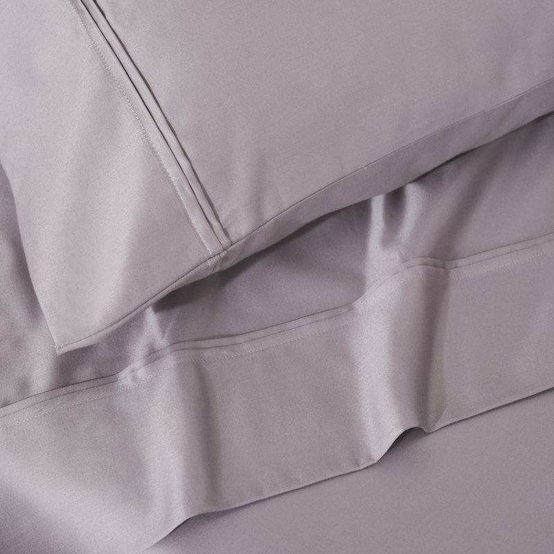Ensemble de draps en satin de coton égyptien certifié Mellark 1200 fils au pouce carré, Zephyr