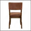 Ensemble de 2 chaises de salle à manger contemporaines en tissu de chenille de couleur rouille durable-1801231021