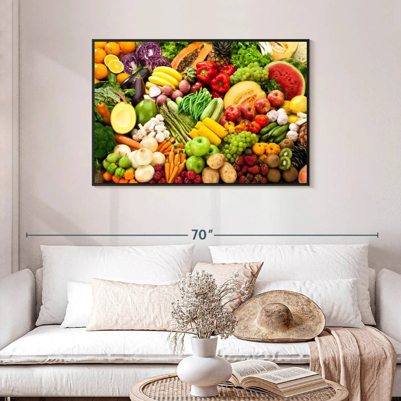 Yarlin Fresh Fruits And Veggies, 29" H x 43" W