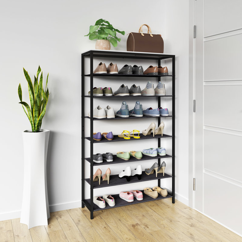 21 Pair Shoe Storage Cabinet, White