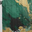Vert et or liquide Magic I - Rideau moderne - Velours obscurcissant - 1 panneau-107826334