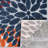 Hydrangea Floral Medallion Indoor Outdoor Area Rug-2118045028