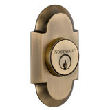 Nostalgic Warehouse Cottage Plate Double Cylinder Deadbolt