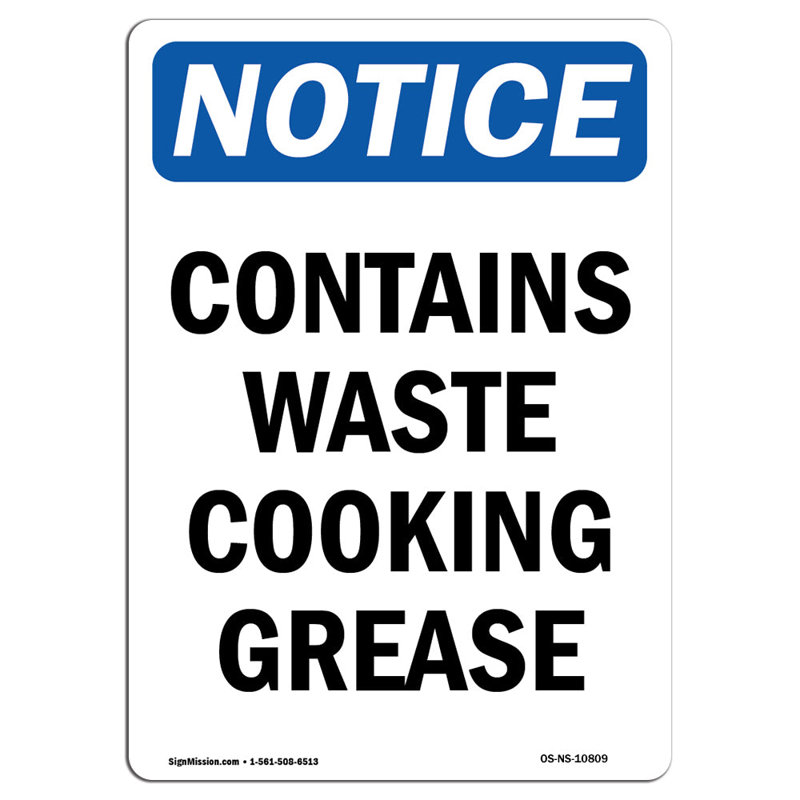 Contient un signe de graisse de cuisson