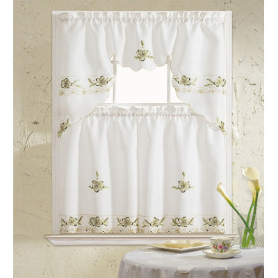 Polsky Floral Swag Kitchen Curtain