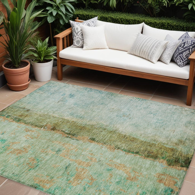Tapis tissé à la machine HomeRoots