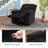 Corduroy Recliner Chair, Manual Recliner Sofa with Handle, Pillow Top Arms, Thick Padding, Side Pocket-1104073855