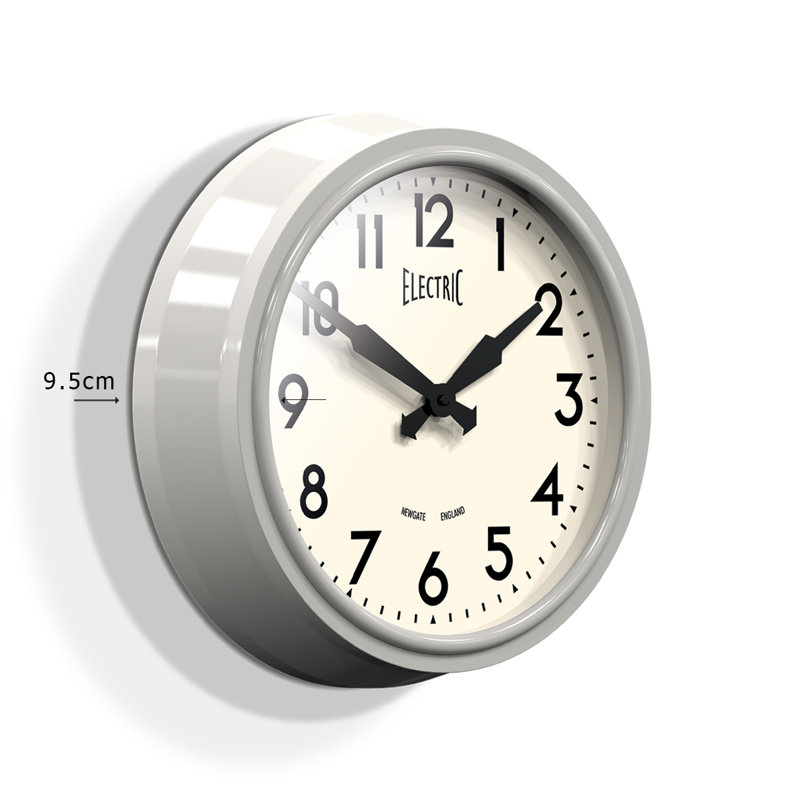 Electric 37cm Wall Clock, Grey