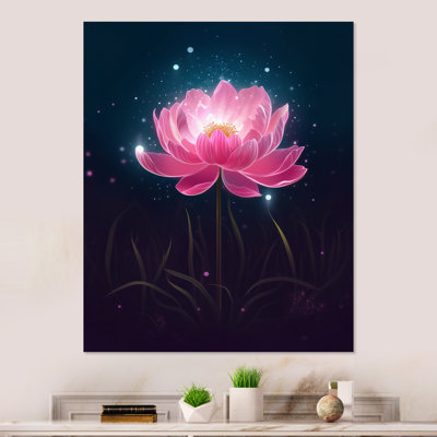 Rose lotus divin résilience II sur métal