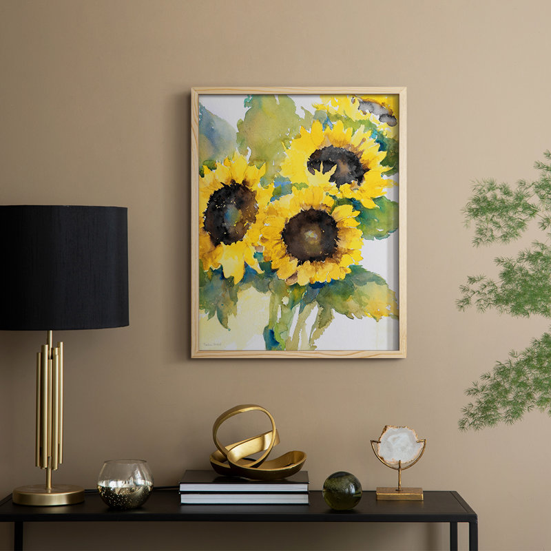 Sun Days II, reproduction encadrée - bois massif, Naturel, H 30 po x l 24 po