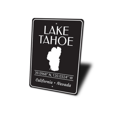 Plaque en aluminium Lake Tahoe