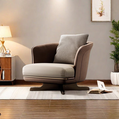 Faux Leather Chair with Pine Frame